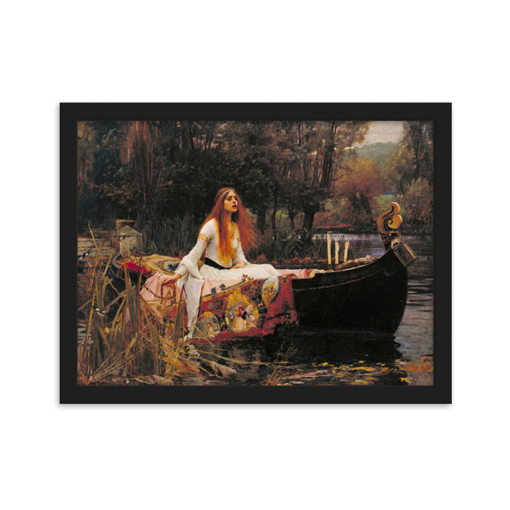 Poster - John William Waterhouse, Die Dame von Shalott John William Waterhouse Schwarz / 30×40 cm artlia