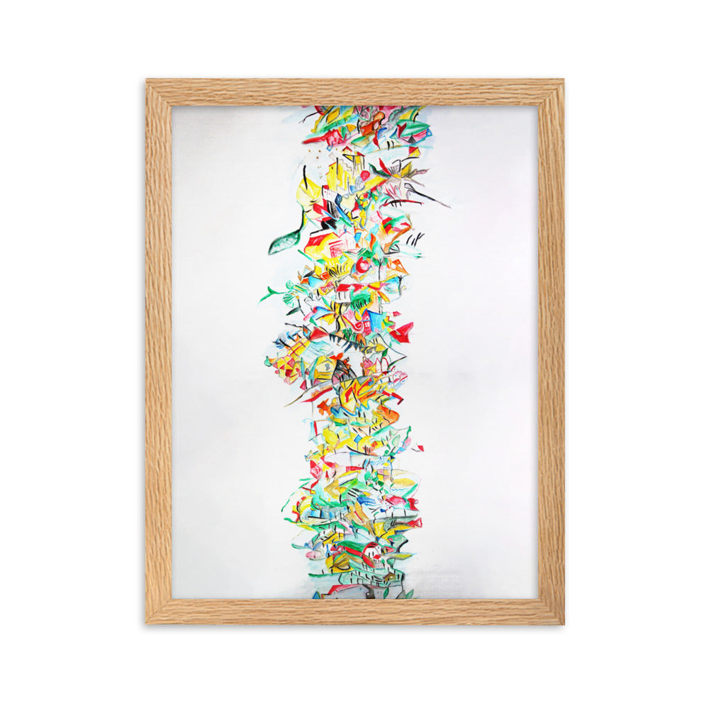 Poster - Lia Broecker-Jakob, Composition 2008-09-1 Lia Broecker-Jakob Oak / 30×40 cm artlia