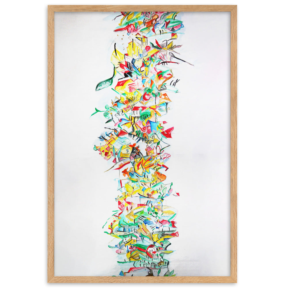 Poster - Lia Broecker-Jakob, Composition 2008-09-1 Lia Broecker-Jakob Oak / 61×91 cm artlia