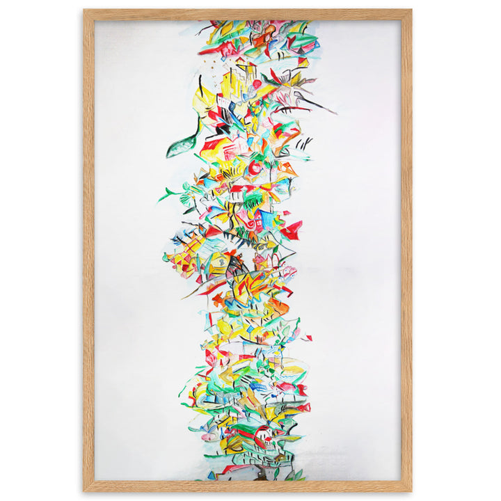 Poster - Lia Broecker-Jakob, Composition 2008-09-1 Lia Broecker-Jakob Oak / 61×91 cm artlia