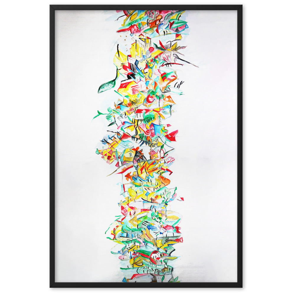 Poster - Lia Broecker-Jakob, Composition 2008-09-1 Lia Broecker-Jakob Schwarz / 61×91 cm artlia