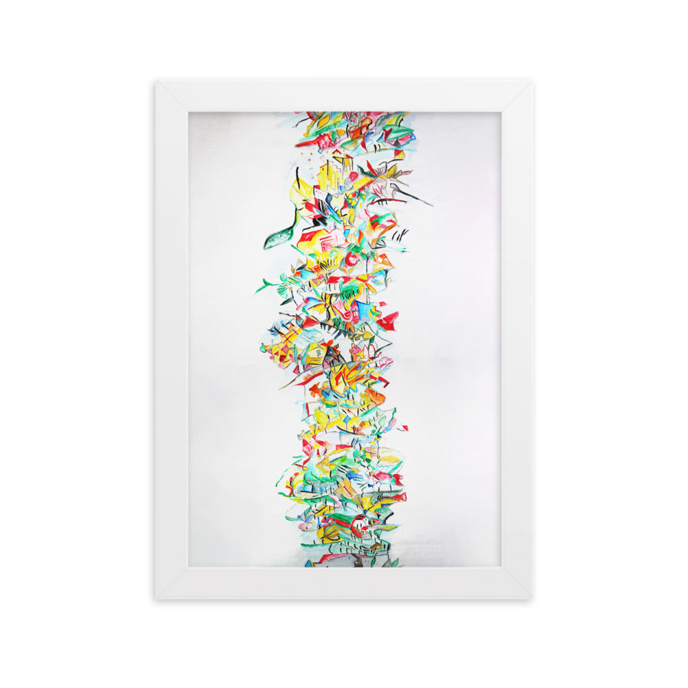 Poster - Lia Broecker-Jakob, Composition 2008-09-1 Lia Broecker-Jakob Weiß / 21×30 cm artlia
