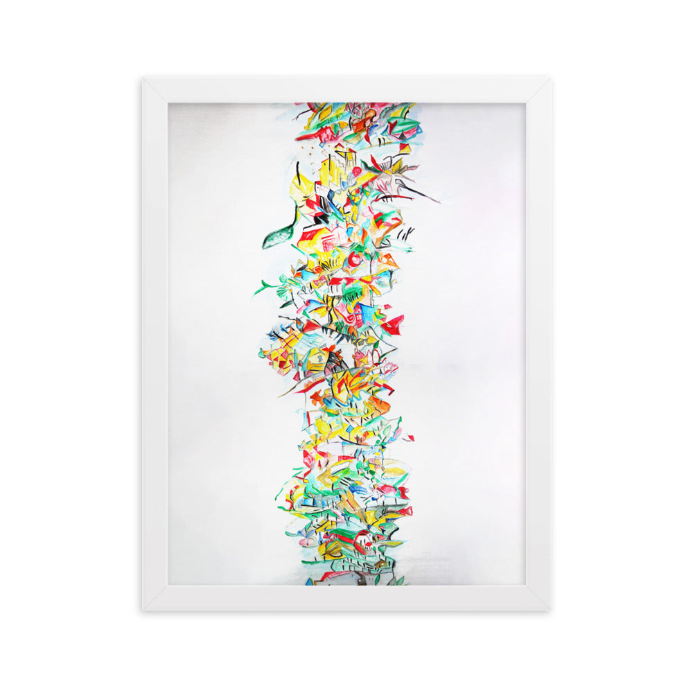 Poster - Lia Broecker-Jakob, Composition 2008-09-1 Lia Broecker-Jakob Weiß / 30×40 cm artlia