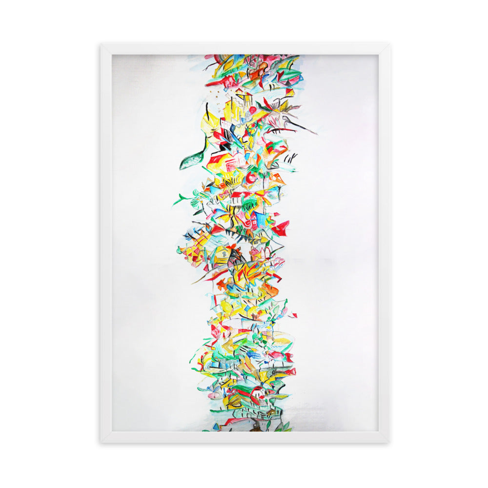 Poster - Lia Broecker-Jakob, Composition 2008-09-1 Lia Broecker-Jakob Weiß / 50×70 cm artlia