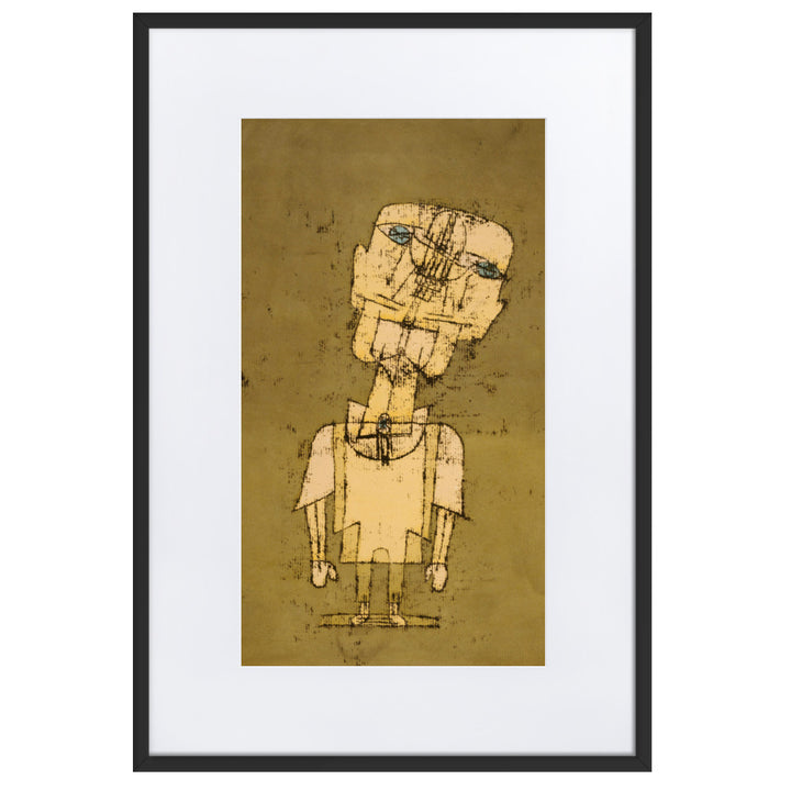 Poster mit Passepartout - Paul Klee, Gespenst eines Genies Ghost of a Genius Paul Klee Schwarz / 61×91 cm artlia