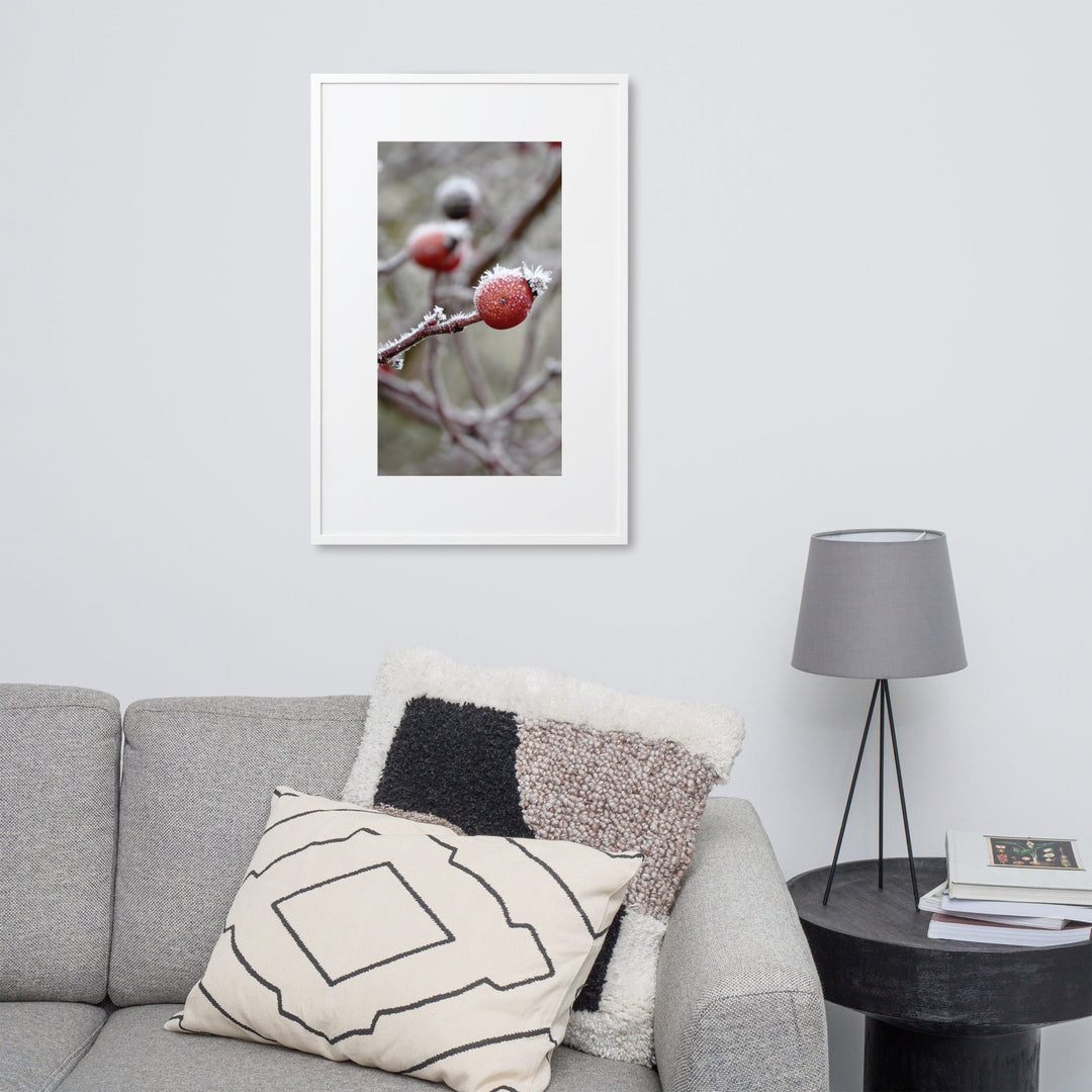 Poster mit Passepartout - Winterbeeren II Kuratoren von artlia artlia