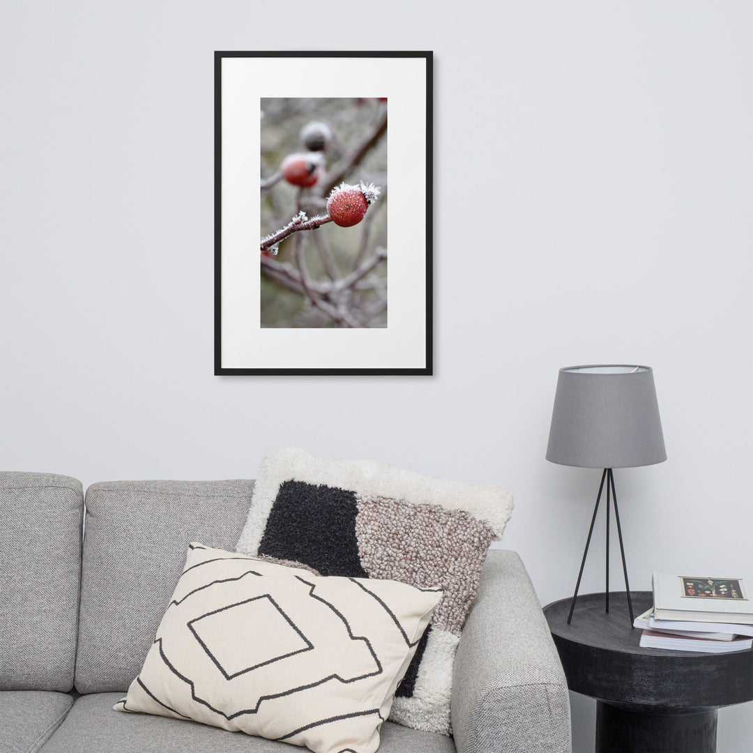 Poster mit Passepartout - Winterbeeren II Kuratoren von artlia artlia