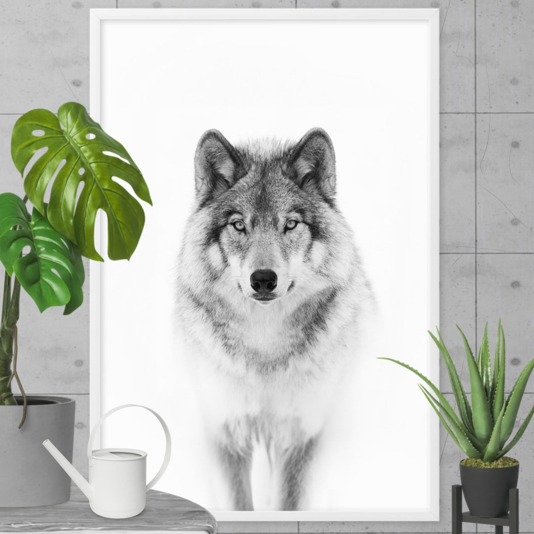 Poster mit Rahmen - Calm Wolf Kuratoren von artlia artlia