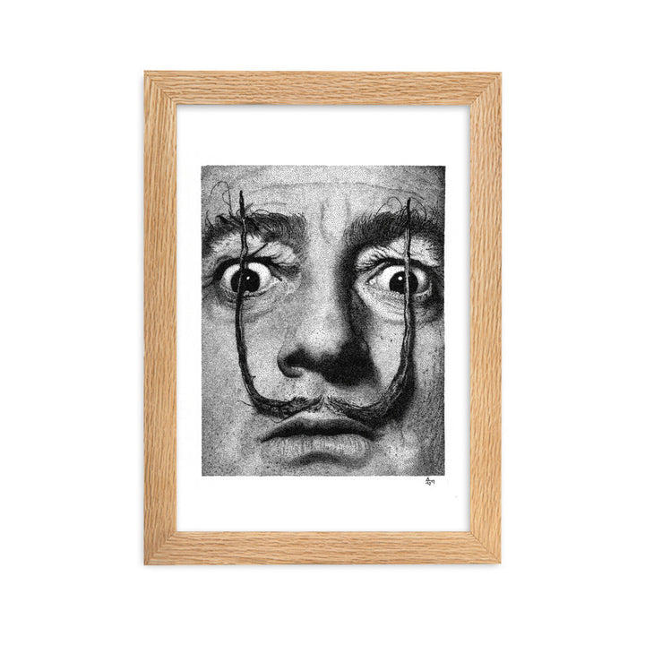 Poster mit Rahmen - Dali Pavel Illustrations Oak / 21×30 cm artlia