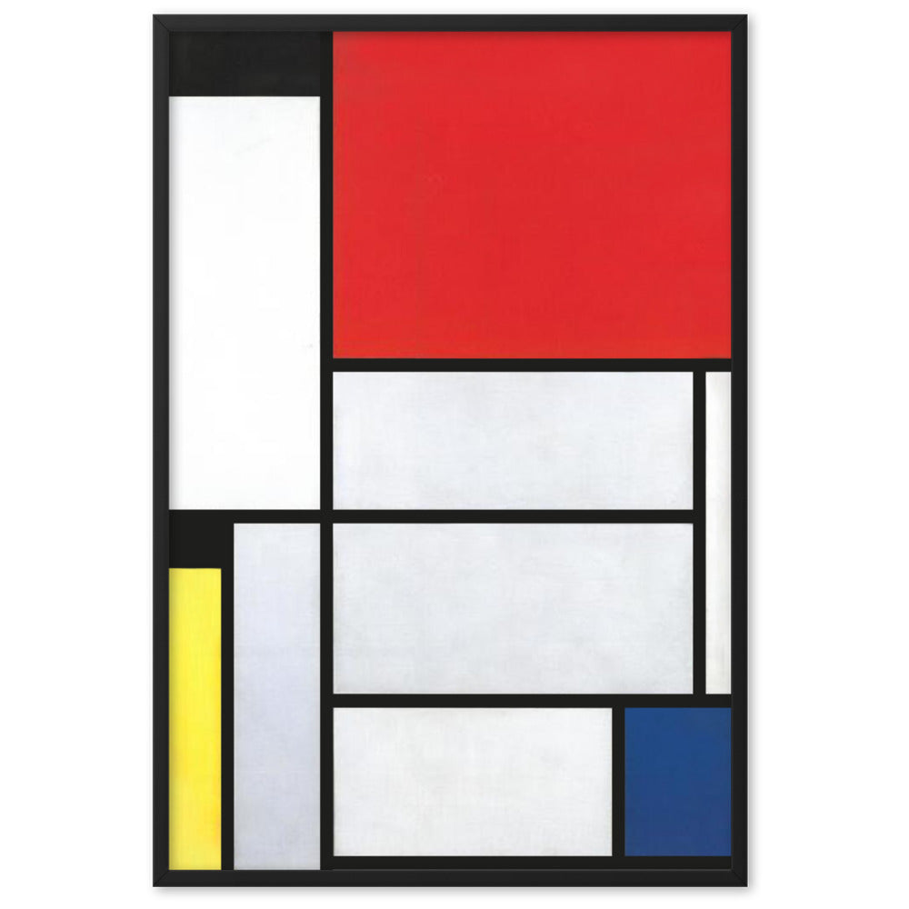 Poster - Mondrian, Tableau I Piet Mondrian Schwarz / 61×91 cm artlia