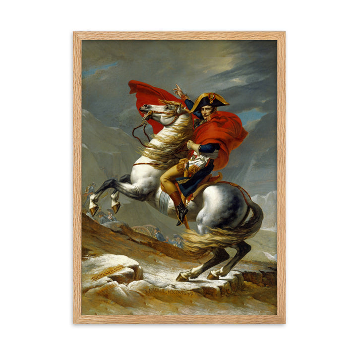 Poster - Napoleon Crossing the Alps Jacques-Louis David Oak / 50×70 cm artlia