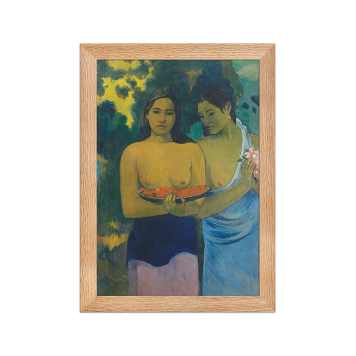 Poster - Paul Gauguin, Tahitische Frauen am Strand Oak / 21×30 cm artlia