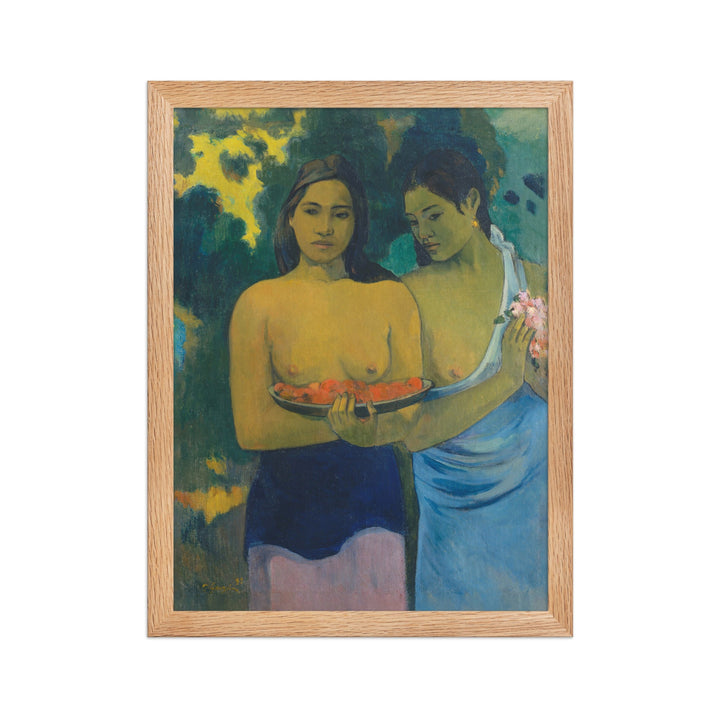Poster - Paul Gauguin, Tahitische Frauen am Strand Oak / 30×40 cm artlia