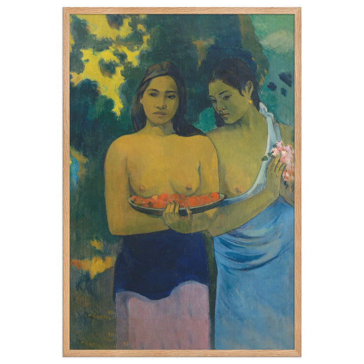 Poster - Paul Gauguin, Tahitische Frauen am Strand Oak / 61×91 cm artlia