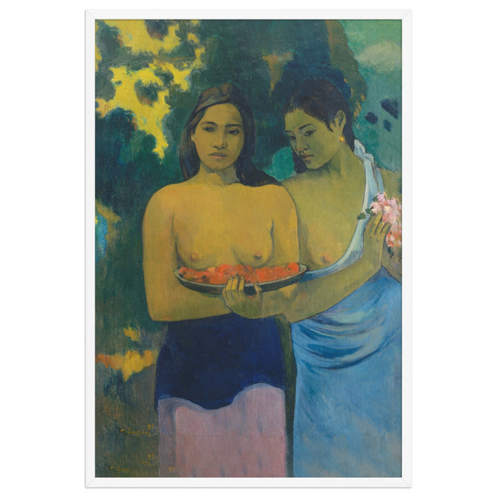Poster - Paul Gauguin, Tahitische Frauen am Strand Weiß / 61×91 cm artlia