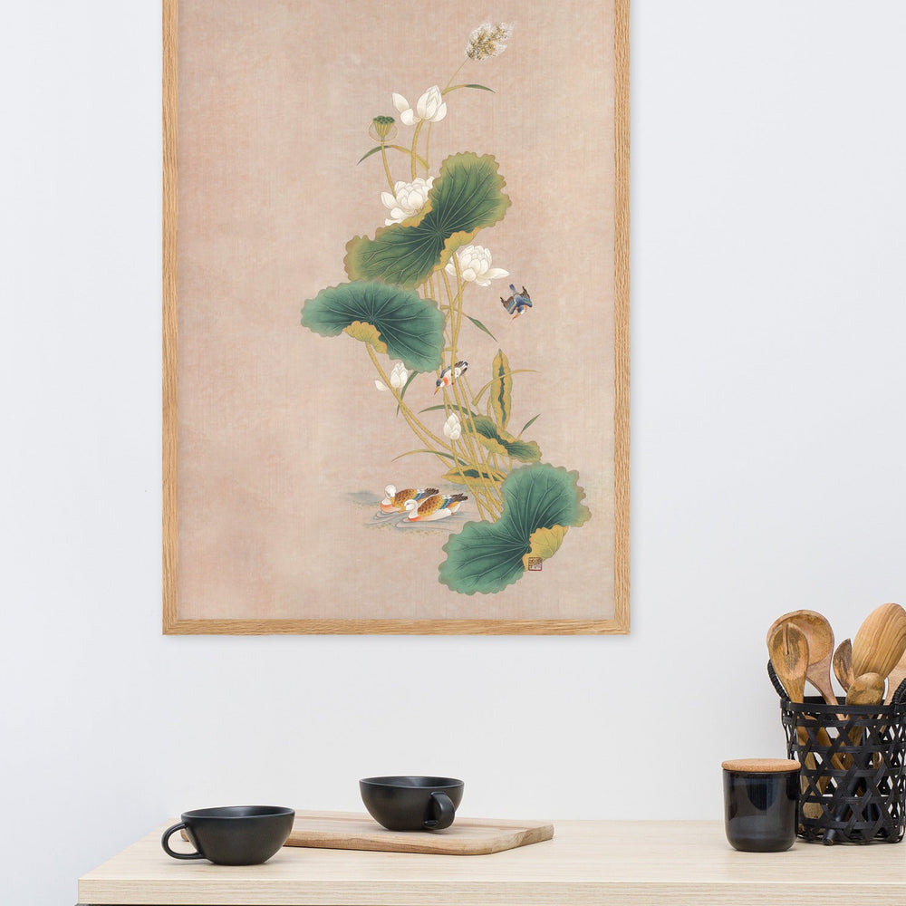 poster-seungmin-yoon-lotusblueten-mit-voegeln_5