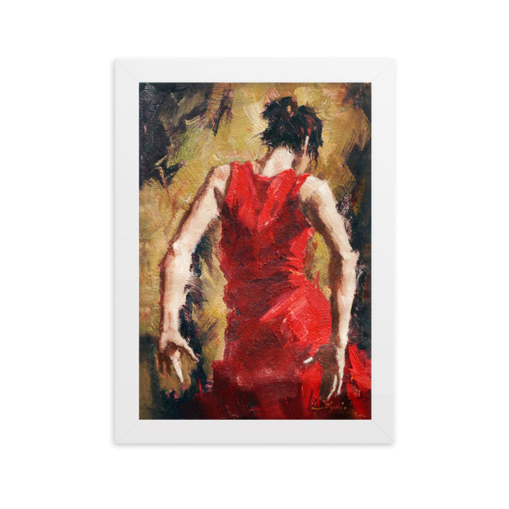 Poster - Tango Woman in Red Dress Kuratoren von artlia Weiß / 21×30 cm artlia