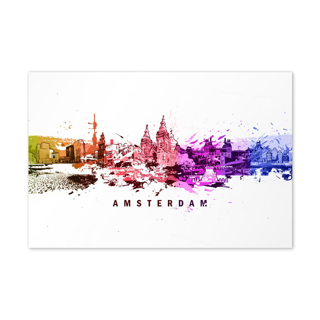 Postkarte - Skyline Amsterdam artlia