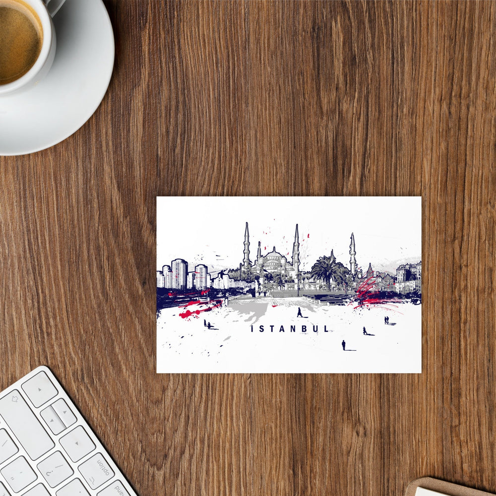 Postkarte - Skyline Istanbul artlia