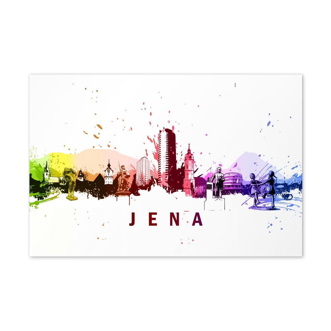 Postkarte - Skyline Jena artlia