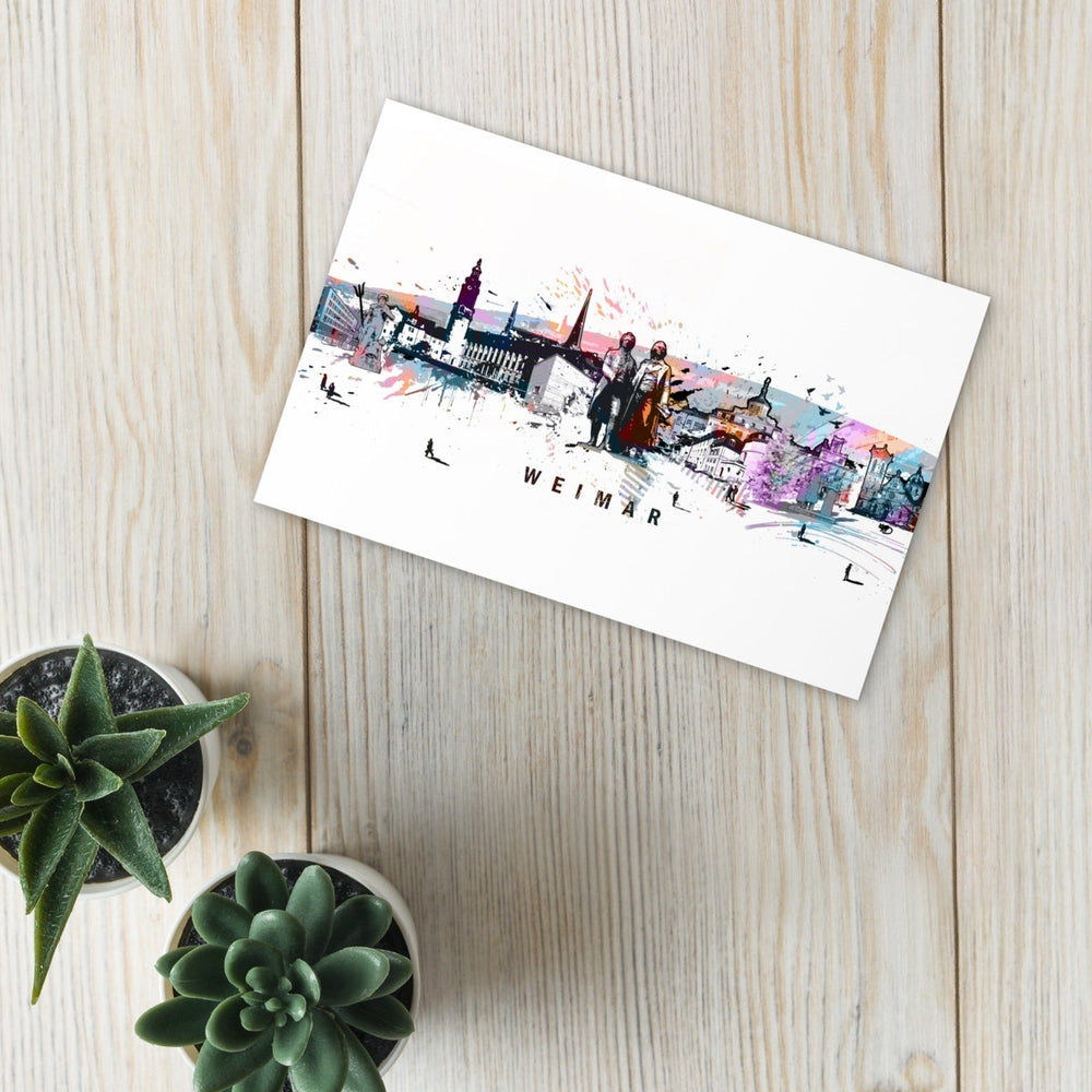 Postkarte - Skyline Weimar artlia
