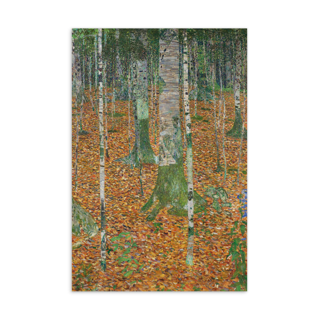 Postkarte - Gustav Klimt, Birkenwald artlia