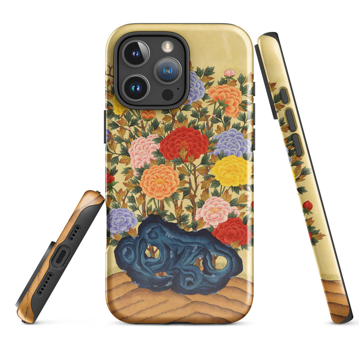 Custodia rigida per iPhone® - peonie coreane