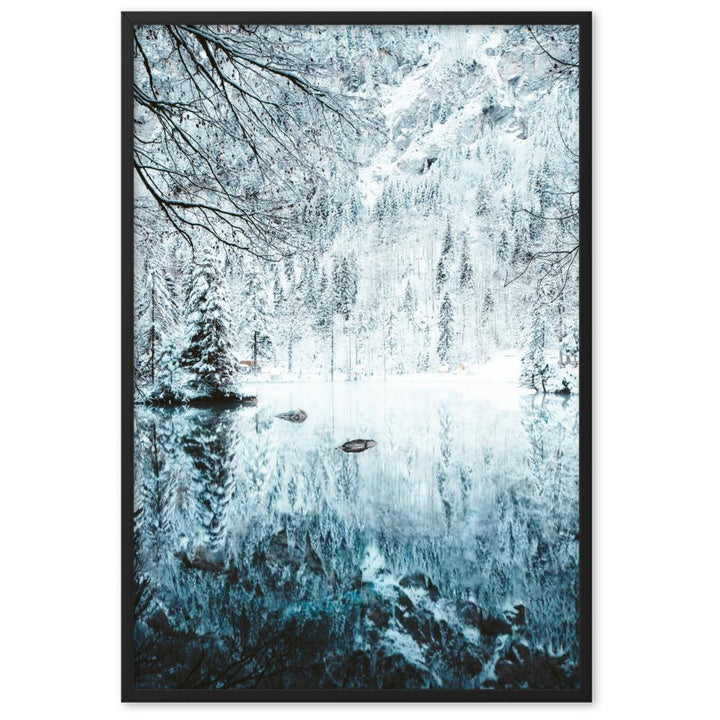 Snow Landscape 4 - Poster im Rahmen artlia Schwarz / 61×91 cm artlia