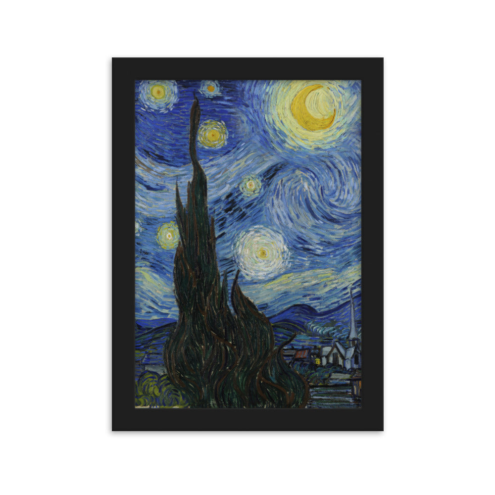 Poster Décoratif Joker Sur Nuit Étoilée De Van Gogh - 40x30 Cm - Impression Laser Sur Carton Premium - Sans Cadre - 8